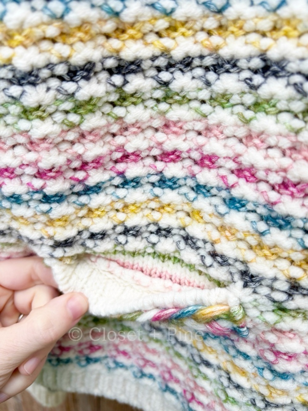 ba&sh Bianca Cardigan Multicolor Knit Size Large Sweater Wool Blend - Picture 8 of 17